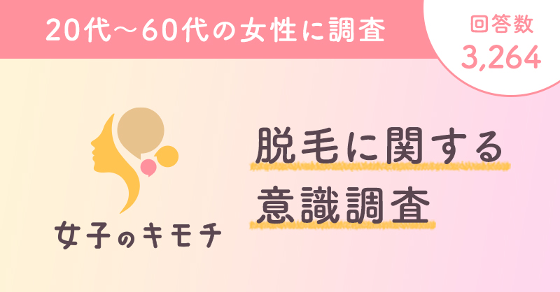 脱毛に関する意識調査