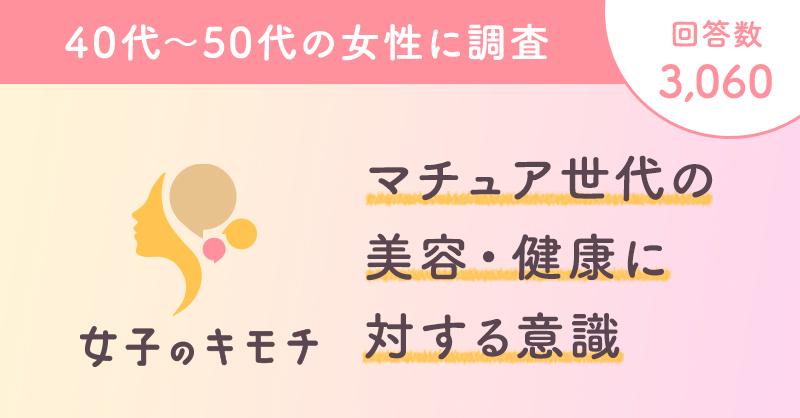 マチュア世代の​ 美容・健康に対する意識​