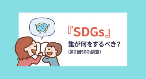 『SDGs』誰が何をするべき？（第2回SDGs調査）