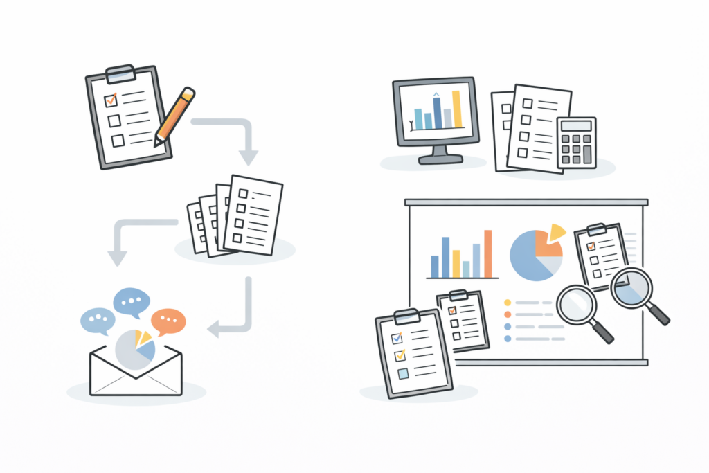 実施と報告のポイント