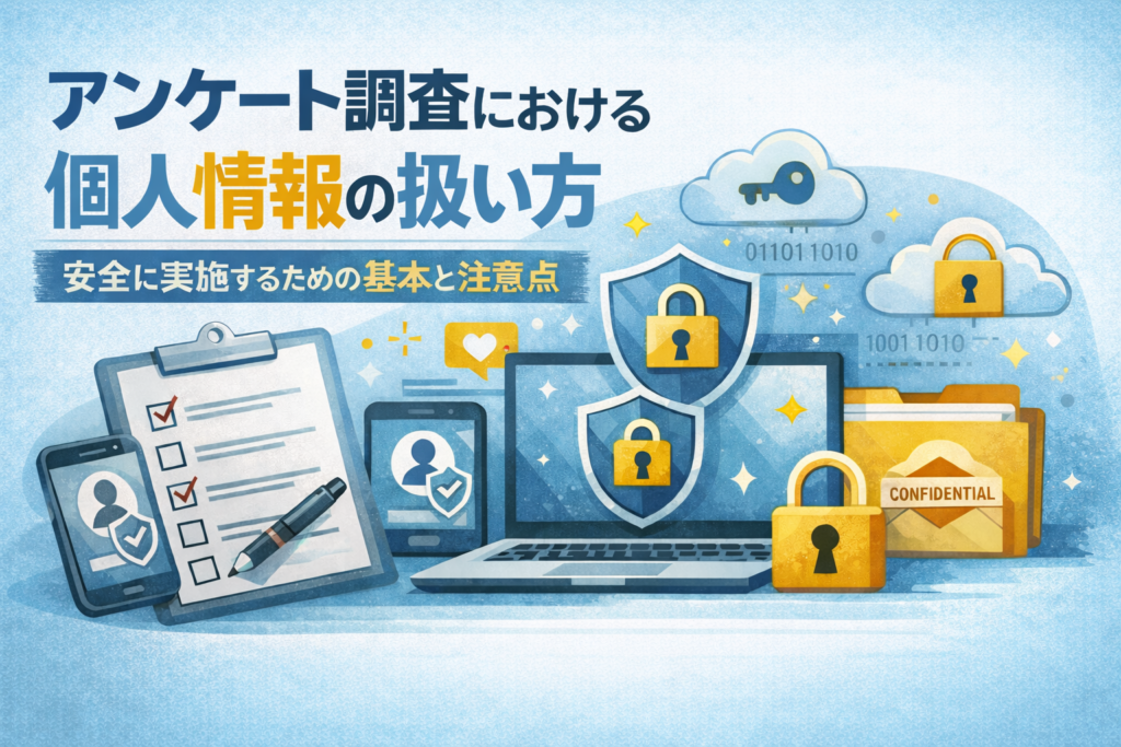 アンケート調査における個人情報の扱い方|安全に実施するための基本と注意点