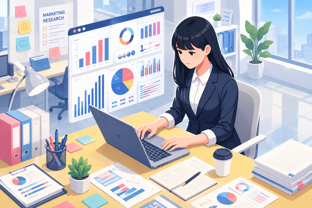 マーケティングリサーチのステップとは？初心者でも失敗しない6つの進め方