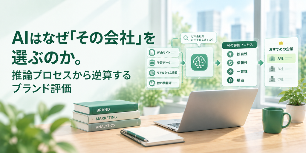 AIはなぜ「その会社」を選ぶのか。推論プロセスから逆算するブランド評価